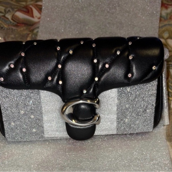 Coach Tabby Crossbody/Wristlet Pillow Quilting And Crystal Rivets NWT - Picture 11 of 16